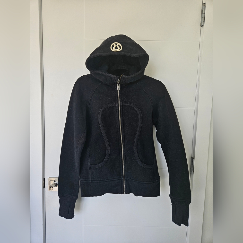 Lululemon black origional Scuba Sweater -sz.10